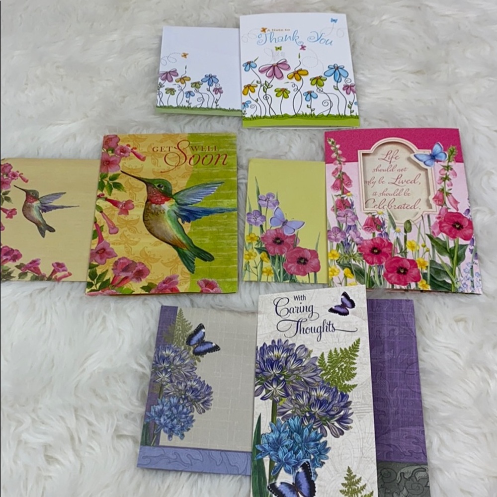 Mixed Card Lot of 4 w Matching Envelopes New
